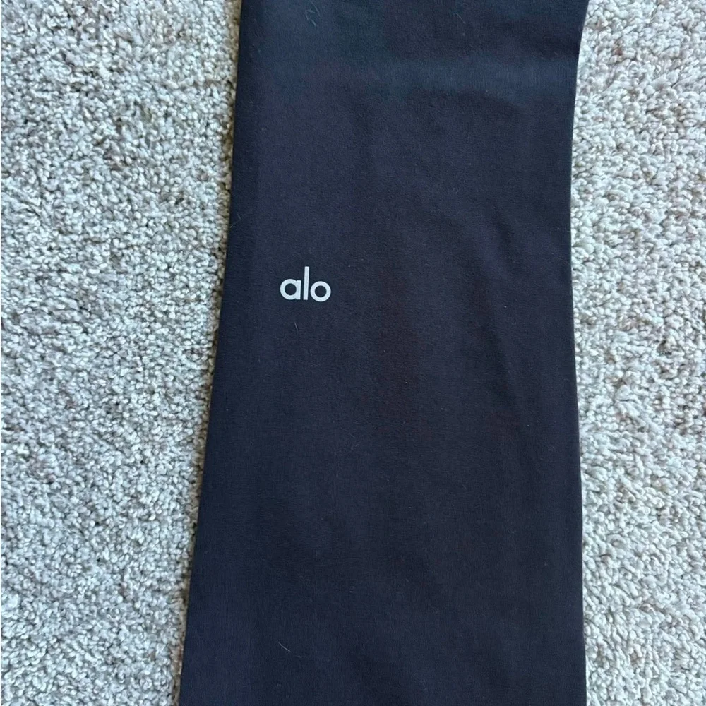 ALO Yoga Black Flared High-Rise Pants XS- S Black